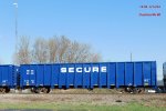 Seventeen new GE lease gondolas roll north on CN - wonder what SECURE is